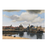 Postkarte, 10 x 15 cm, Ansicht von Delft, Vermeer