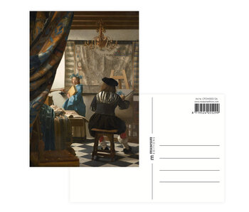 Carte postale, 10 x 15 cm, l'art de la peinture, Vermeer