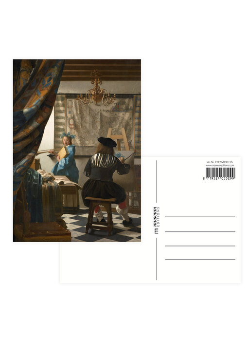 Carte postale, 10 x 15 cm, l'art de la peinture, Vermeer