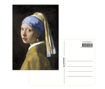 Carte postale, 10 x 15 cm,  Vermeer,  Fille avec une boucle d'oreille perle