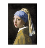 Carte postale, 10 x 15 cm, Vermeer,  Fille avec une boucle d'oreille perle