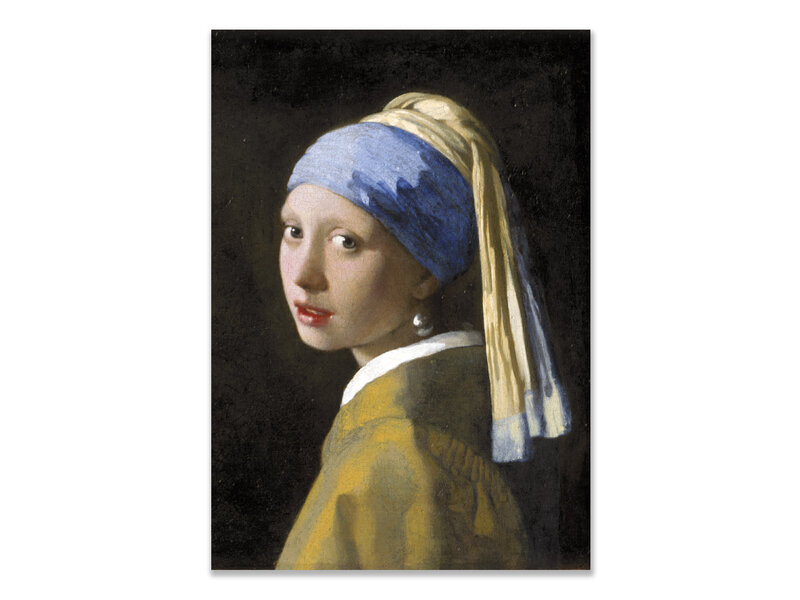 Postkarte, 10 x 15 cm, Vermeer, Mädchen mit einem Perlenohrring