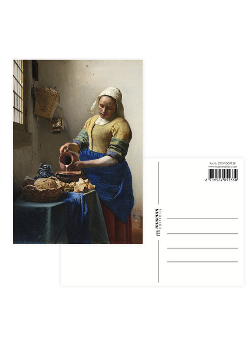 Carte postale, 10 x 15 cm,  Vermeer,  la laitière