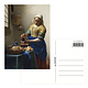 Postal, 10 x 15 cm, Vermeer,  la Lechera