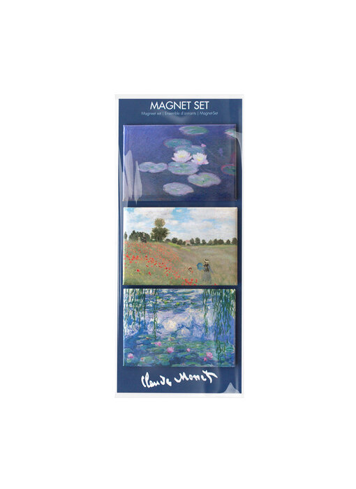 Fridge magnets, Set of 3,  Claude Monet
