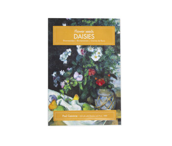 Carte postale avec graines, Marguerites, Cézanne
