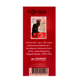 Porte-clés RT, métal doré, Le chat noir