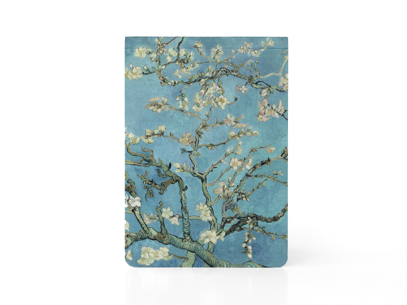 Bloc-notes vierge A6,  fleur d'amandier, Vincent van Gogh