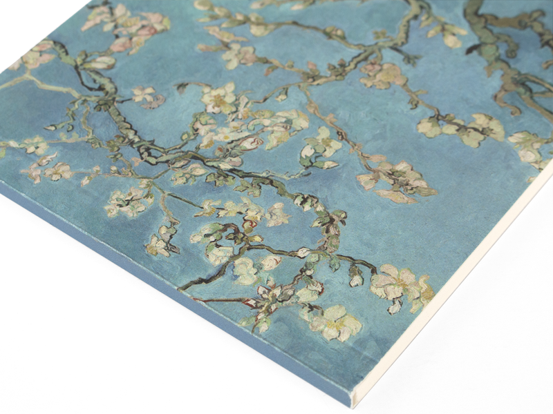 Bloc-notes vierge A6,  fleur d'amandier, Vincent van Gogh