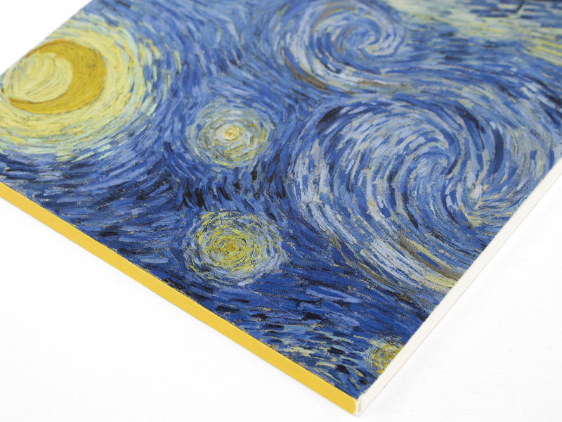 Blanco notitieblok A6, Sterrennacht, Vincent van Gogh