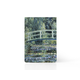 Leeres notepad A6, Claude Monet, japanische Brücke