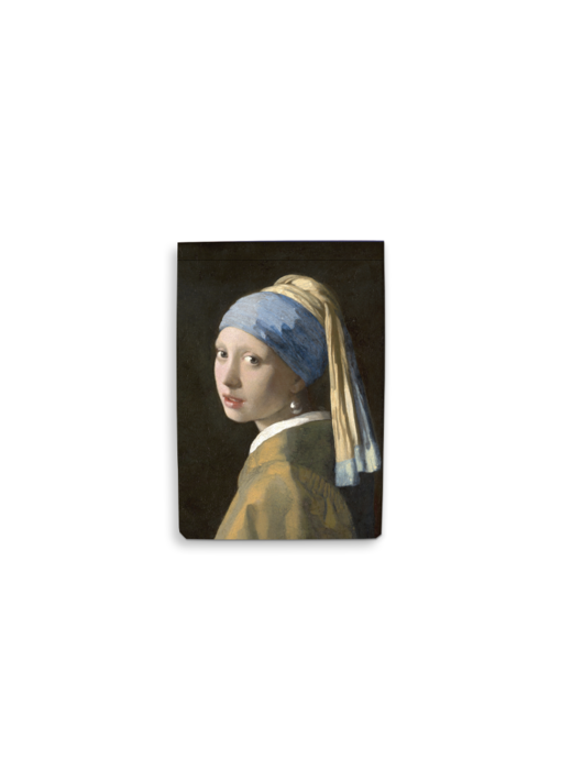 Blanco notepad A6, Vermeer, Meisje met de Parel oorbel