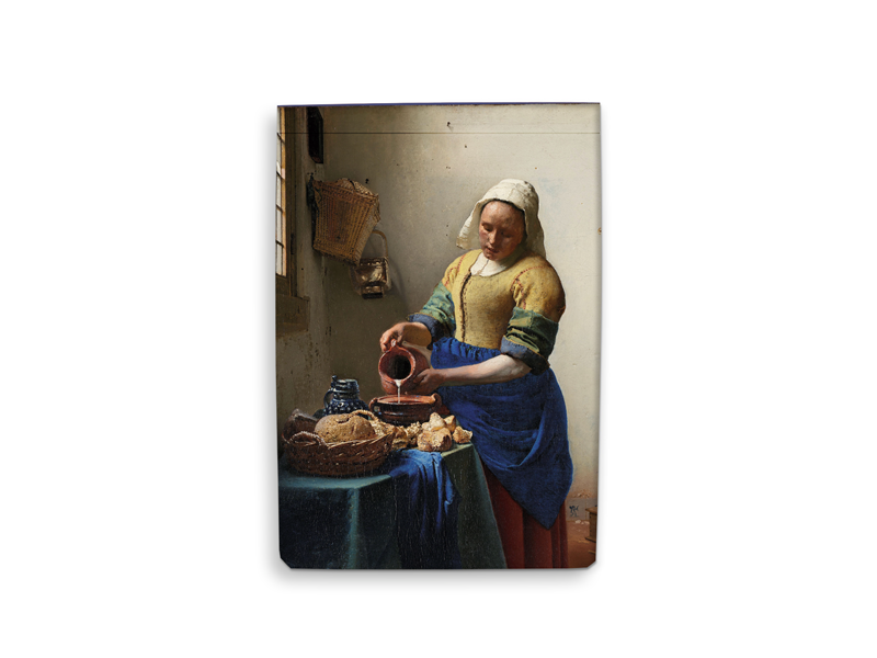 leeres Notizbuch A6, Vermeer, Das Milchmädchen