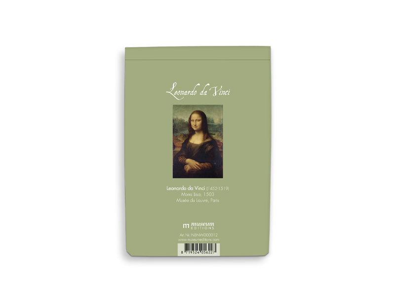 Bloc de notas en blanco A6, Mona Lisa, Leonardo Da Vinci