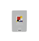 leeres Notizbuch A6, Piet Mondriaan, Rot, Gelb, Blau