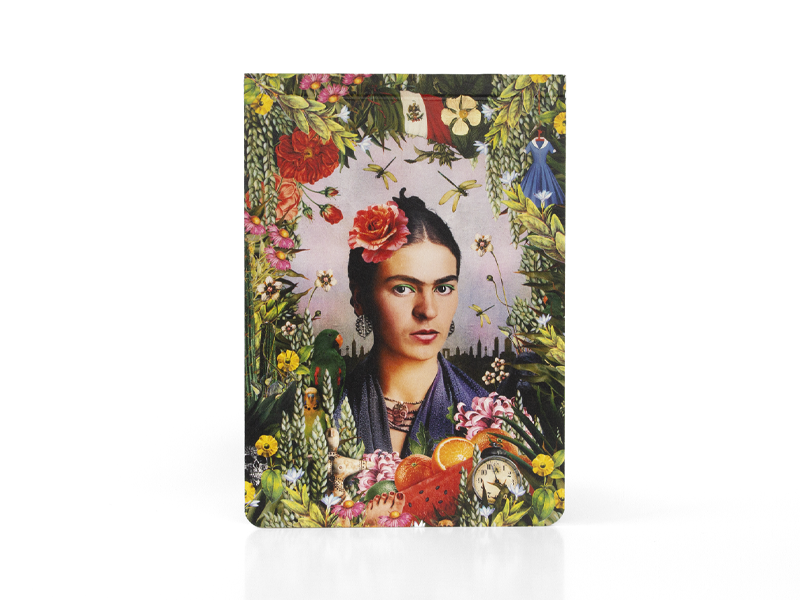 Blanco notitieblok A6, geïnspireerd op Frida Kahlo