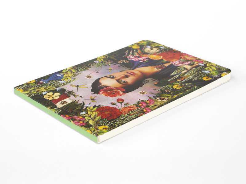 Blanco notitieblok A6, geïnspireerd op Frida Kahlo