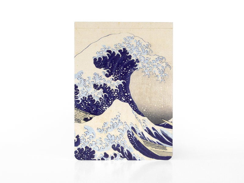 Bloc-notes vierge A6, Hokusai, La grande vague