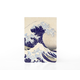 Leeres notepad A6, Hokusai, Die große Welle
