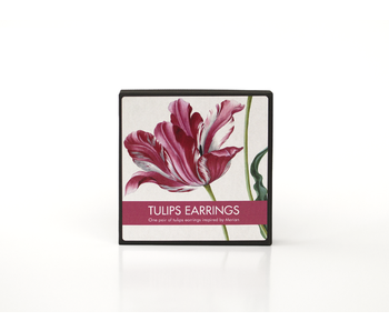 Pendiente tulipán, chapado en oro,  Merian