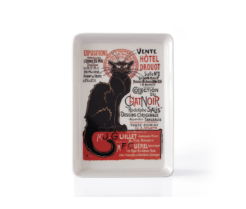 Serviertablett Mini, 21 x 14 cm, Le Chat Noir, Steinlen