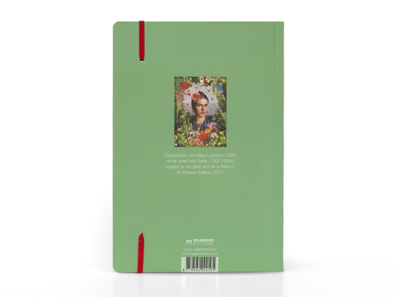 Softcover notitieboekje, A5,  geïnspireerd op Frida Kahlo