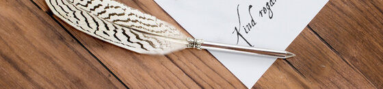 Calligraphy sets & feather pens