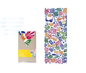 Sjaal 100 % zijde chiffon, Matisse, La Perruche et la Sirène