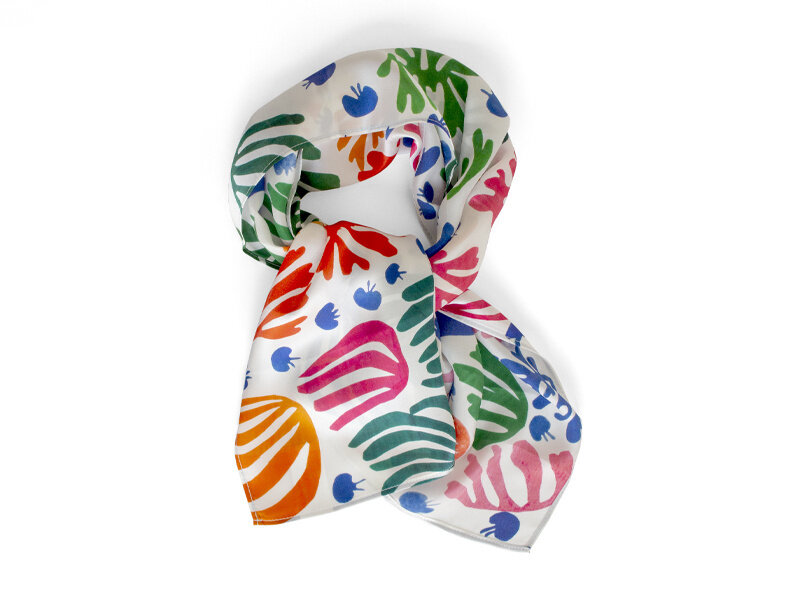 Foulard 100 % soie, Henri Matisse, Le perroquet et la sirène