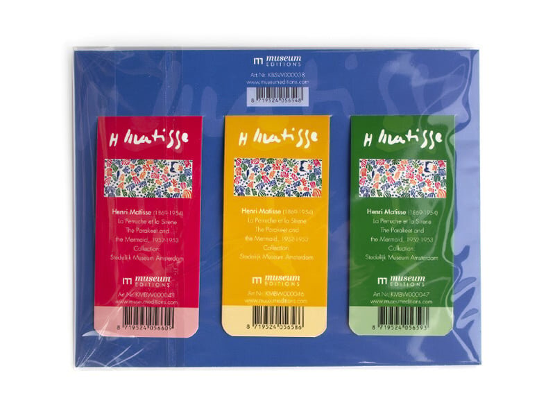 Set van 3, Magnetische boekenleggers, Matisse, La Perruche et la Sirène