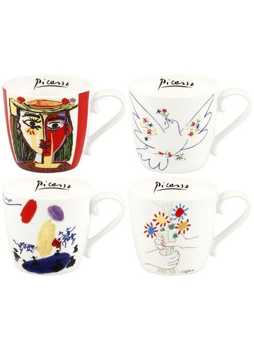 Tasses, ENSEMBLE de 4, Pablo Picasso