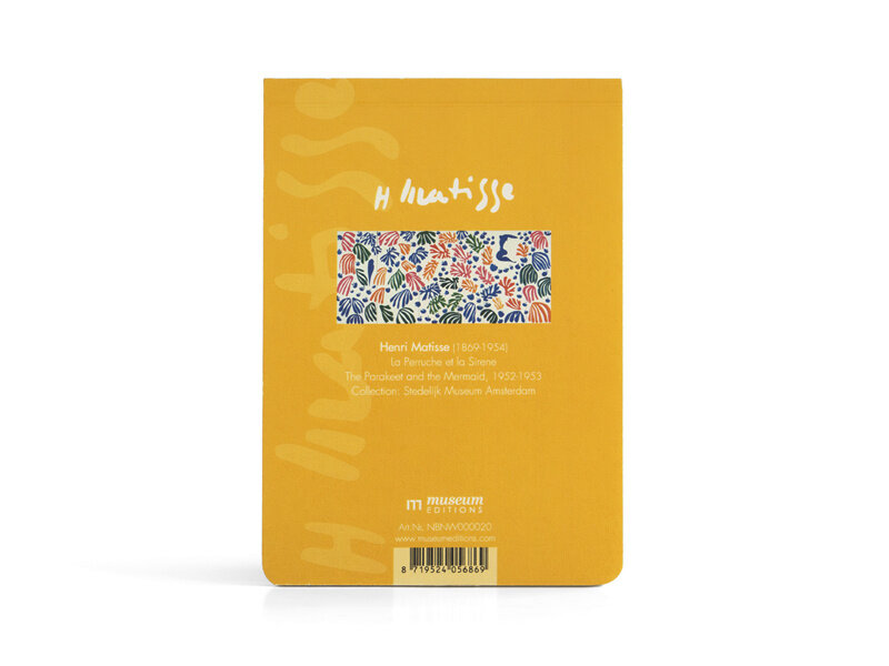 Blank blocnote A6, Matisse, La Perruche et la Sirène