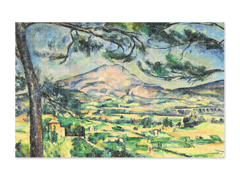 Rompecabezas, 1000 piezas,Cézanne, La Montagne Sainte-Victoire