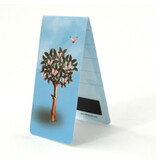 Magnetische Boekenlegger, Boom met vlinders Magnetische Boekenlegger, Boom met vlinders