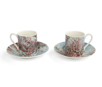Espresso-Set, Vincent van Gogh, Pfirsichblüte