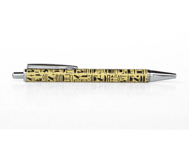 Stylo bille en boite, Hiéroglyphes