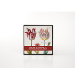 Tulp oorbel, verguld