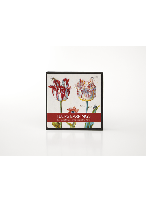 Tulp oorbel, verguld,  Jacob Marrel