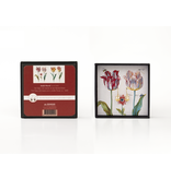 Tulp oorbel, verguld