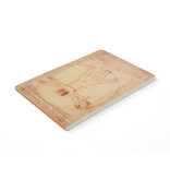 leeres Notizbuch A6,Leonardo Da Vinci, vitruvianischer Mann