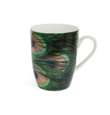 Taza LF, plumas de pavo real