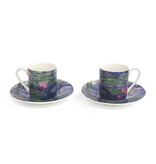 Espresso set, Monet, Waterlilies