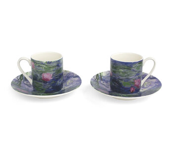 Espresso set, Monet, Waterlilies