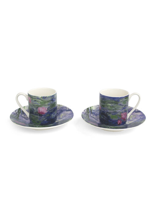 Espresso set, Monet, Waterlilies