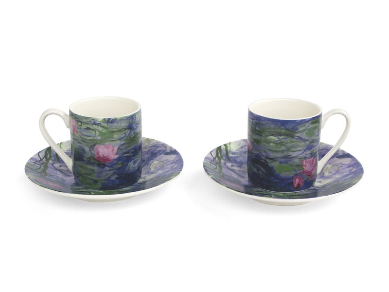 Espresso set, Monet, Waterlilies