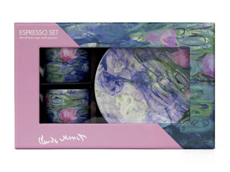 Espresso set, Monet, Waterlilies