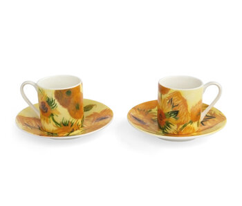 Espresso set, Vincent van Gogh, Sunflowers