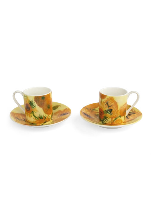 Service à expresso, Vincent van Gogh, Tournesols