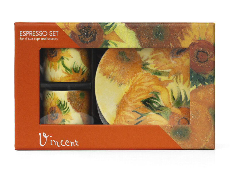 Espresso set, Vincent van Gogh, Sunflowers