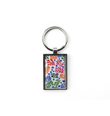 Porte-clés métal couleur argent, Matisse, La Perruche et la Sirène